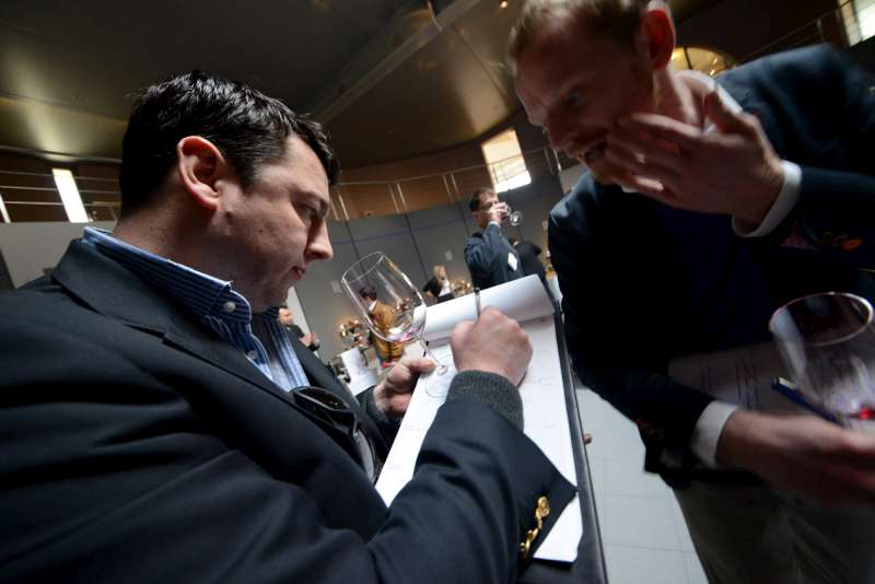 Ed and Henry working hard at the Pomerol UGC